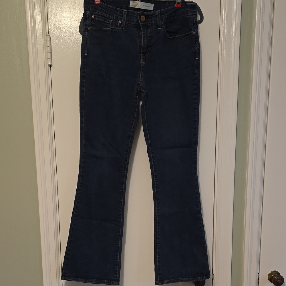 10M Levi Strauss Dark Blue Flare Jeans